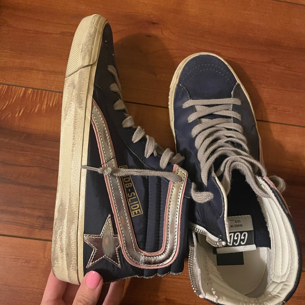 Golden Goose High-Top Sneakers with Star Detail size 38